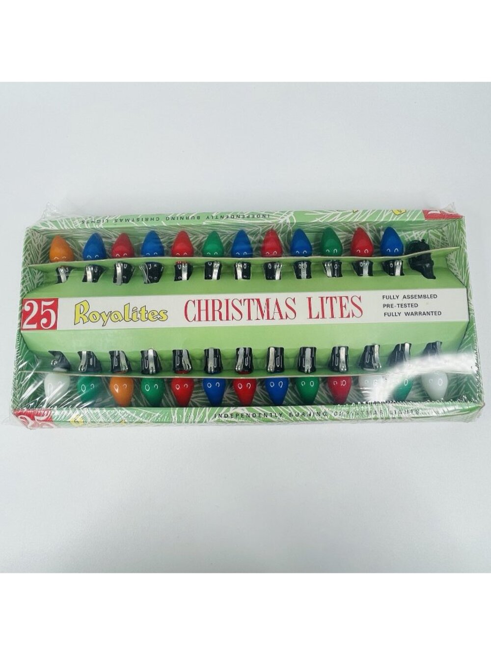 Royalites Christmas Lights 25 Light String for INDOOR Use, Sealed Box, Unused